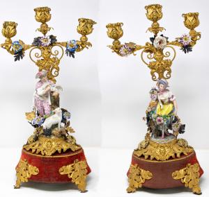 Par de candelabros, século XIX